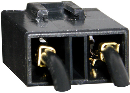 rear view of connector